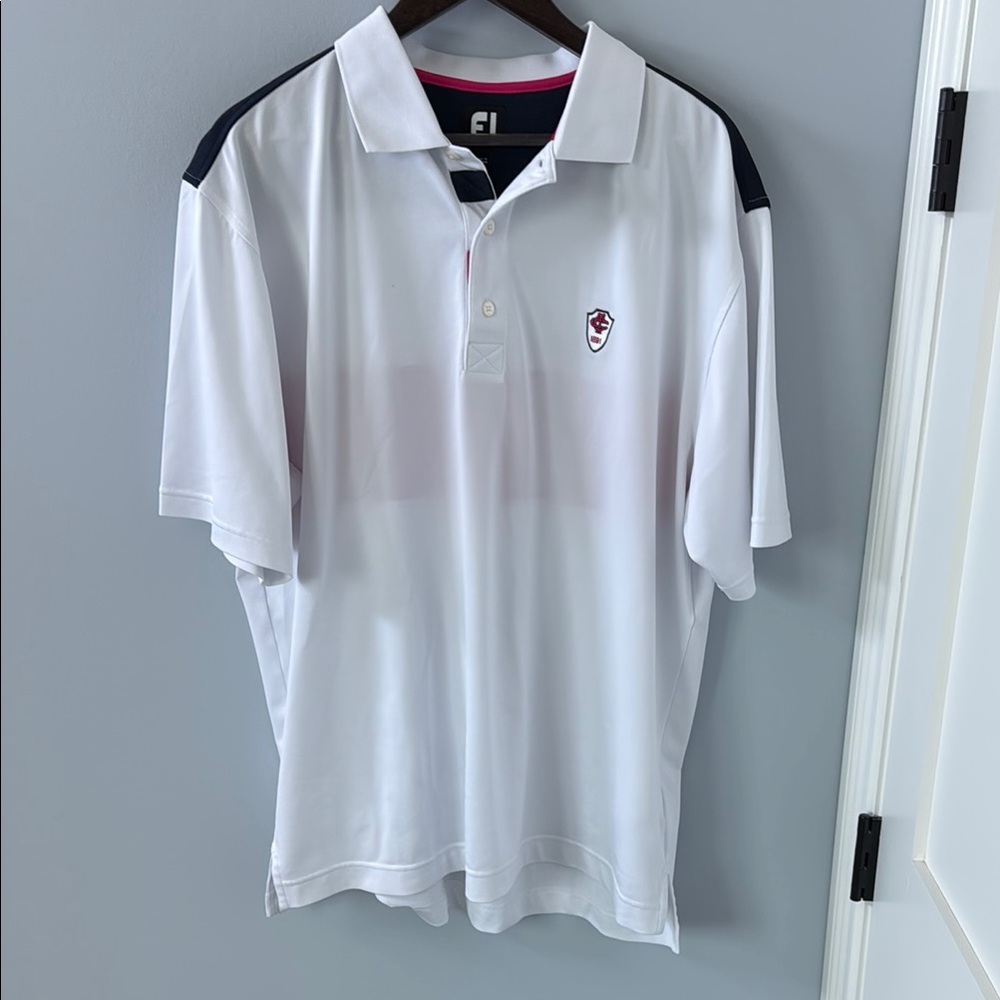 FootJoy White Polo Shirt Classic Design